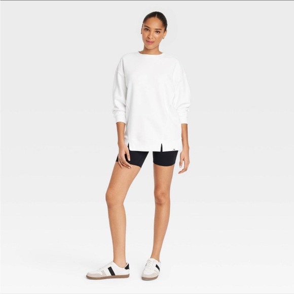 White Crewneck Sweatshirt - Picture 3 of 5